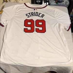 Spencer Strider White Home Jersey